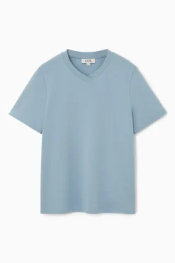 COS REGULAR BOXY V-NECK T-SHIRT-Women T-Shirts | Tops