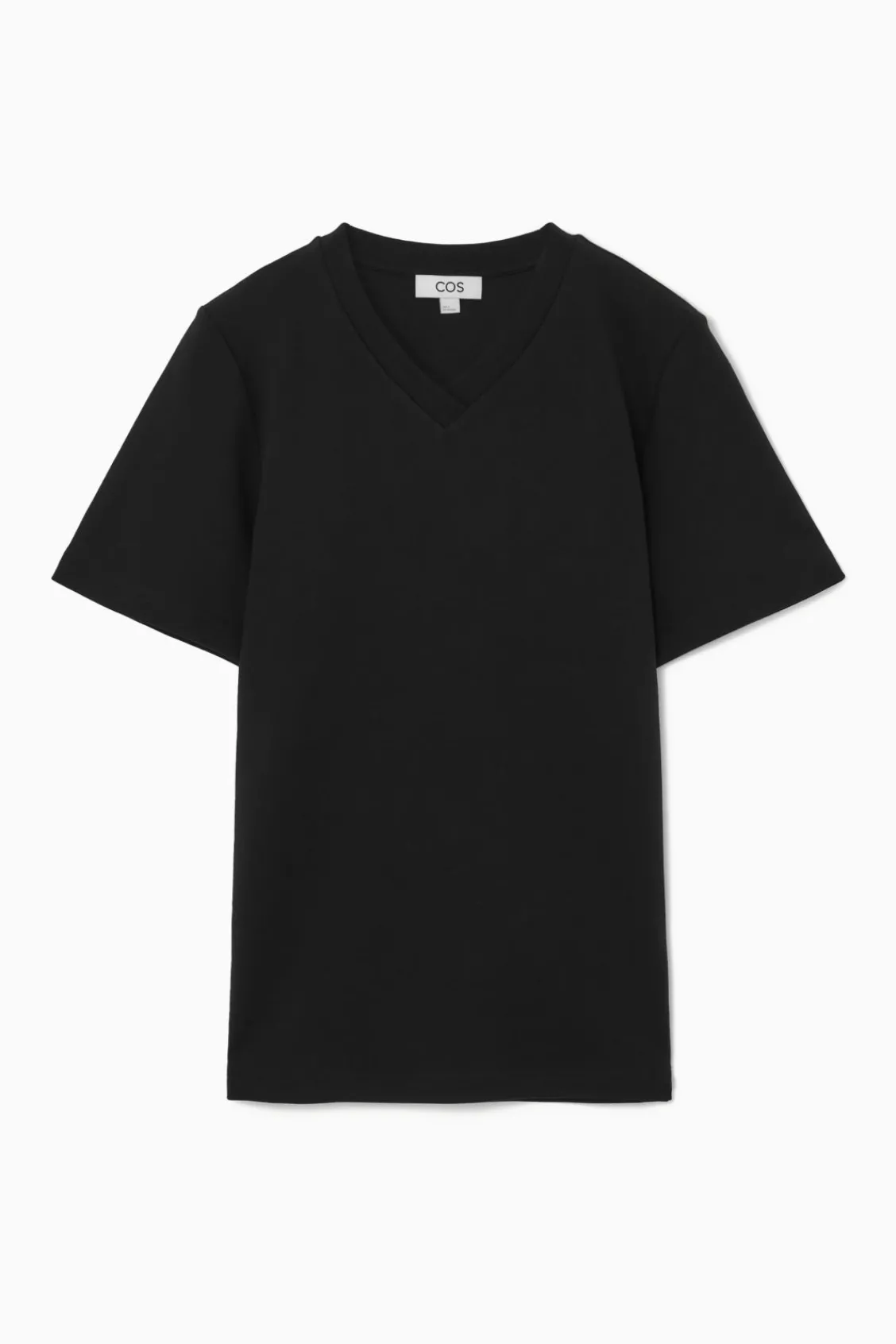 COS REGULAR BOXY V-NECK T-SHIRT-Women Tops