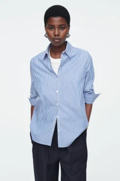 COS REGULAR CURVED-HEM SHIRT-Women Shirts & Blouses | Tops