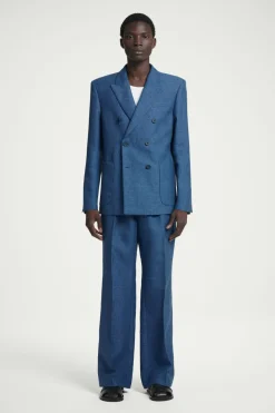 COS REGULAR DOUBLE-BREASTED LINEN BLAZER- Suits & Tailoring | Coats & Jackets