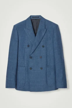 COS REGULAR DOUBLE-BREASTED LINEN BLAZER- Suits & Tailoring | Coats & Jackets