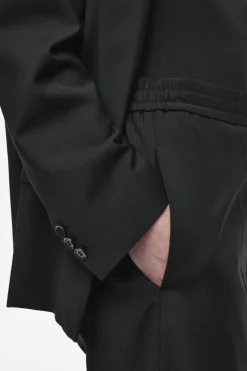 COS REGULAR ELASTICATED WOOL STRAIGHT-LEG PANTS-Women Vests & Tailoring | Pants