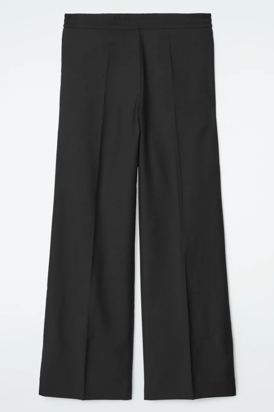 COS REGULAR ELASTICATED WOOL STRAIGHT-LEG PANTS-Women Vests & Tailoring | Pants