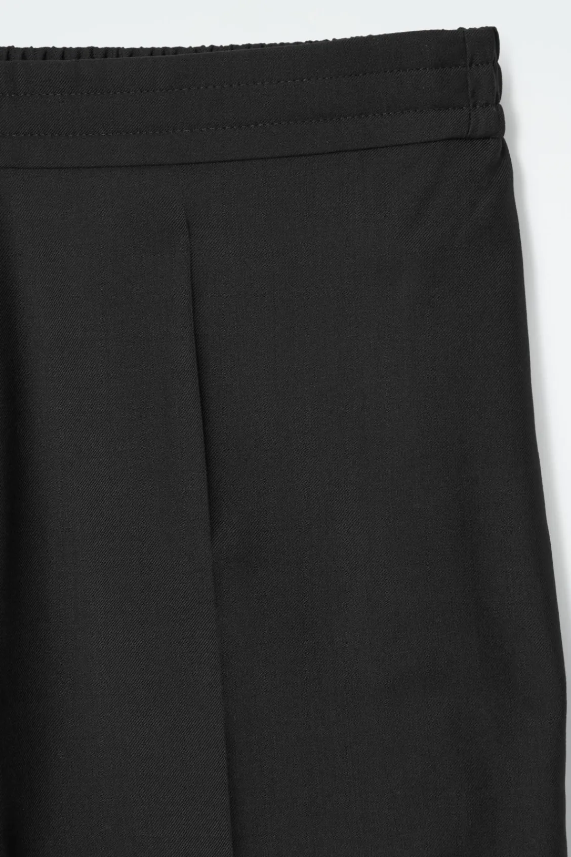 COS REGULAR ELASTICATED WOOL STRAIGHT-LEG PANTS-Women Vests & Tailoring | Pants