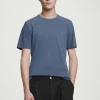 COS REGULAR LIGHTWEIGHT BRUSHED-COTTON T-SHIRT- T-Shirts