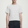 COS REGULAR LIGHTWEIGHT BRUSHED-COTTON T-SHIRT- T-Shirts