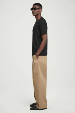 COS REGULAR LIGHTWEIGHT BRUSHED-COTTON T-SHIRT- T-Shirts
