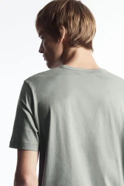 COS REGULAR LIGHTWEIGHT BRUSHED-COTTON T-SHIRT- T-Shirts
