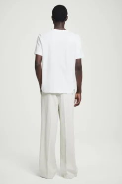 COS REGULAR LIGHTWEIGHT BRUSHED-COTTON T-SHIRT- T-Shirts