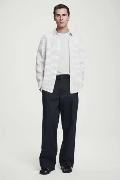 COS REGULAR LIGHTWEIGHT BRUSHED-COTTON T-SHIRT- T-Shirts