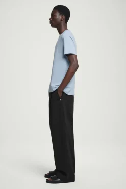 COS REGULAR LIGHTWEIGHT BRUSHED-COTTON T-SHIRT- T-Shirts