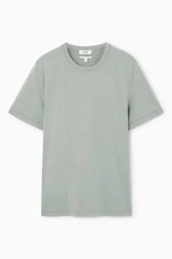 COS REGULAR LIGHTWEIGHT BRUSHED-COTTON T-SHIRT- T-Shirts
