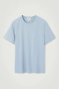 COS REGULAR LIGHTWEIGHT BRUSHED-COTTON T-SHIRT- T-Shirts
