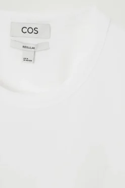 COS REGULAR LIGHTWEIGHT BRUSHED-COTTON T-SHIRT- T-Shirts