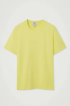 COS REGULAR LIGHTWEIGHT BRUSHED-COTTON T-SHIRT- T-Shirts