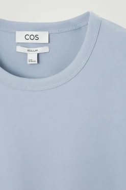 COS REGULAR LIGHTWEIGHT BRUSHED-COTTON T-SHIRT- T-Shirts
