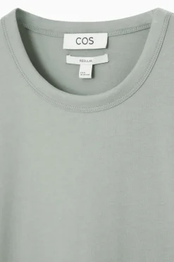COS REGULAR LIGHTWEIGHT BRUSHED-COTTON T-SHIRT- T-Shirts