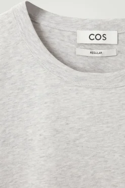 COS REGULAR LIGHTWEIGHT BRUSHED-COTTON T-SHIRT- T-Shirts
