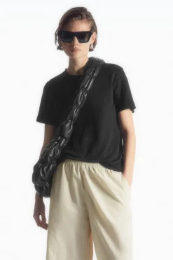 COS REGULAR LINEN T-SHIRT-Women T-Shirts | Tops