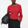COS REGULAR LONG-SLEEVED T-SHIRT-Women Tops