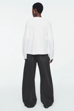 COS REGULAR LONG-SLEEVED T-SHIRT-Women Tops