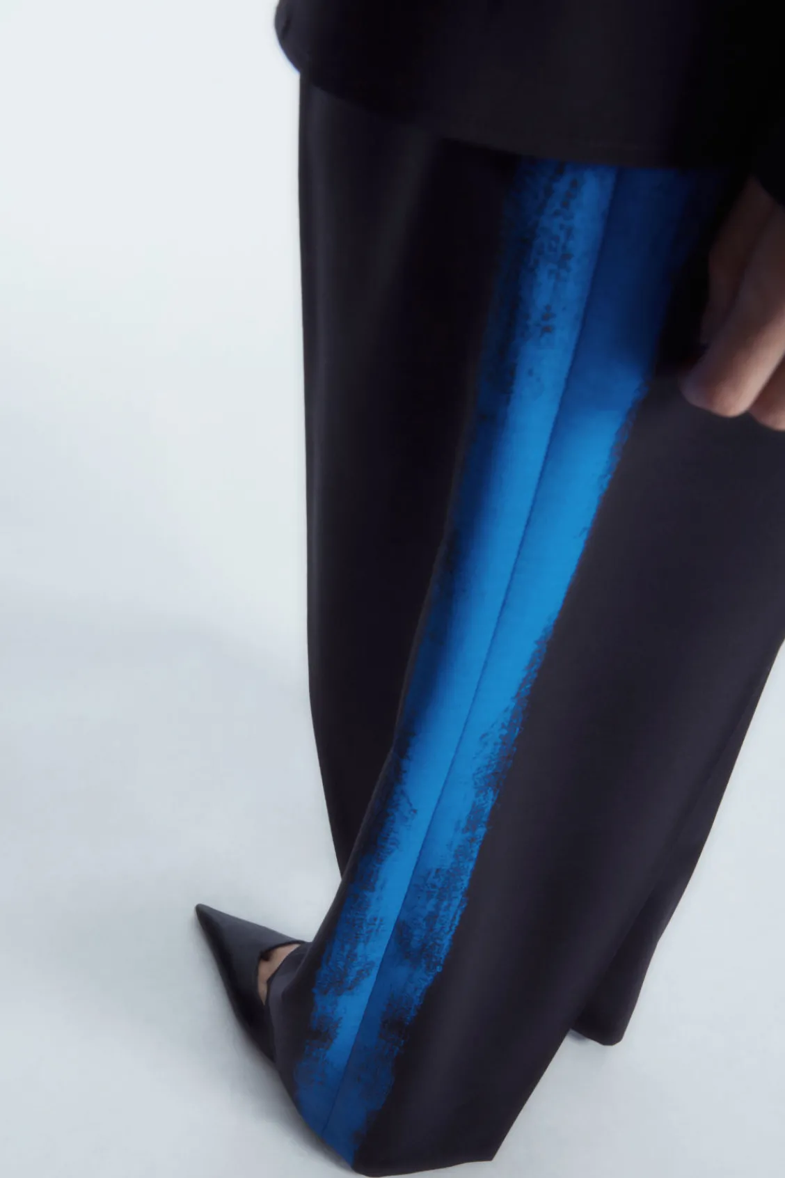 COS REGULAR PAINTED STRAIGHT-LEG WOOL PANTS-Women Pants