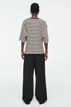 COS REGULAR PANELED STRIPED T-SHIRT-Women Tops