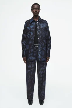 COS REGULAR PRINTED DENIM SHIRT-Women Shirts & Blouses | Tops