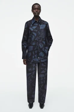 COS REGULAR PRINTED DENIM SHIRT-Women Shirts & Blouses | Tops