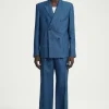 COS REGULAR TAILORED LINEN FLARED PANTS- Suits & Tailoring | Pants