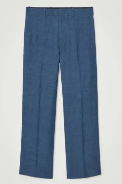 COS REGULAR TAILORED LINEN FLARED PANTS- Suits & Tailoring | Pants