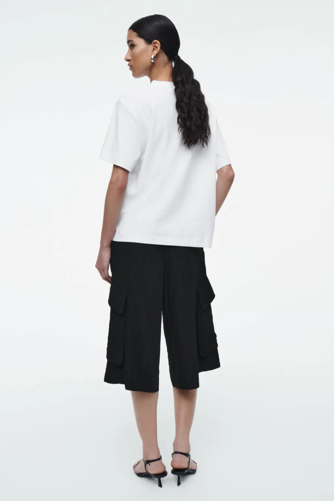 COS REGULAR TWIST-NECK T-SHIRT-Women Tops