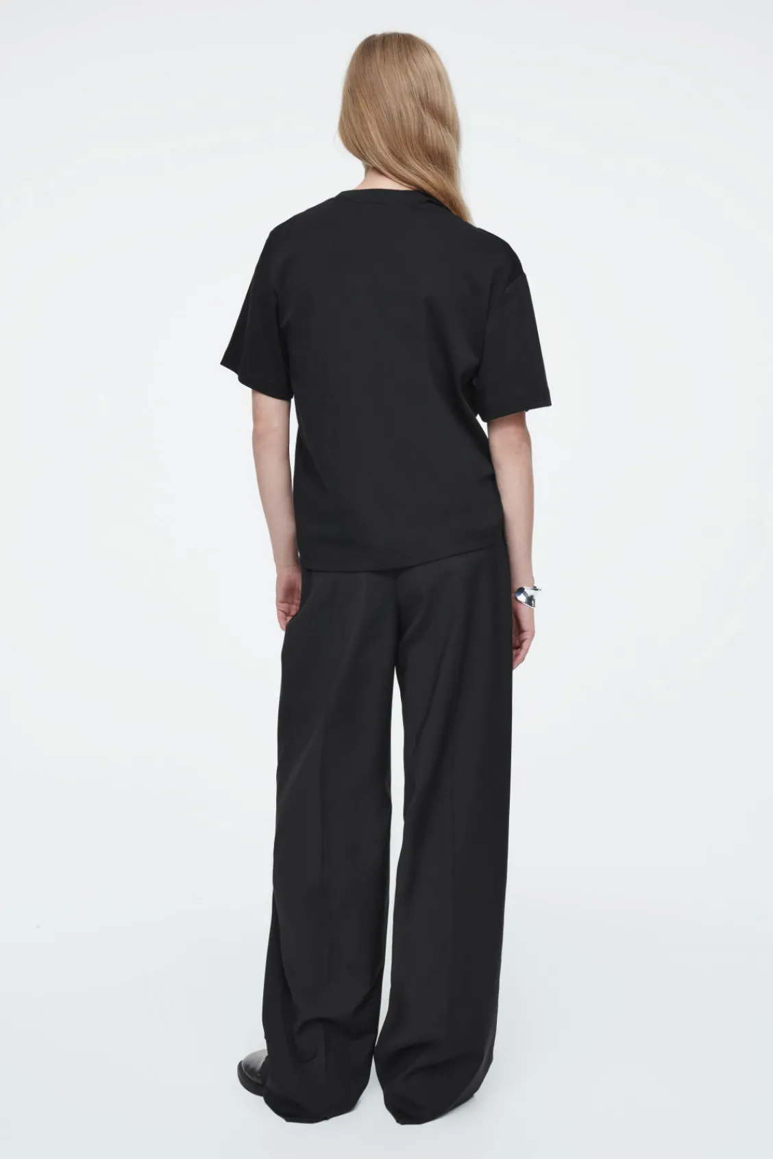 COS REGULAR TWIST-NECK T-SHIRT-Women Tops