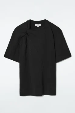 COS REGULAR TWIST-NECK T-SHIRT-Women Tops