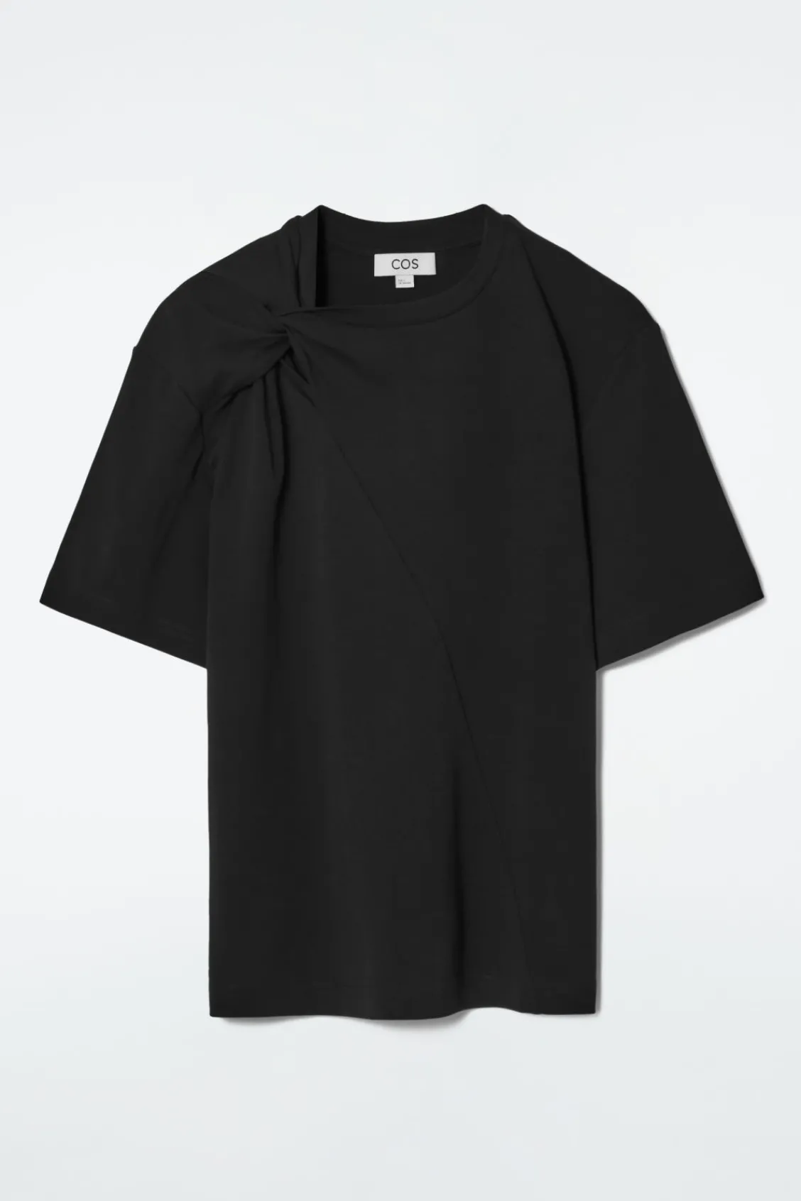 COS REGULAR TWIST-NECK T-SHIRT-Women Tops