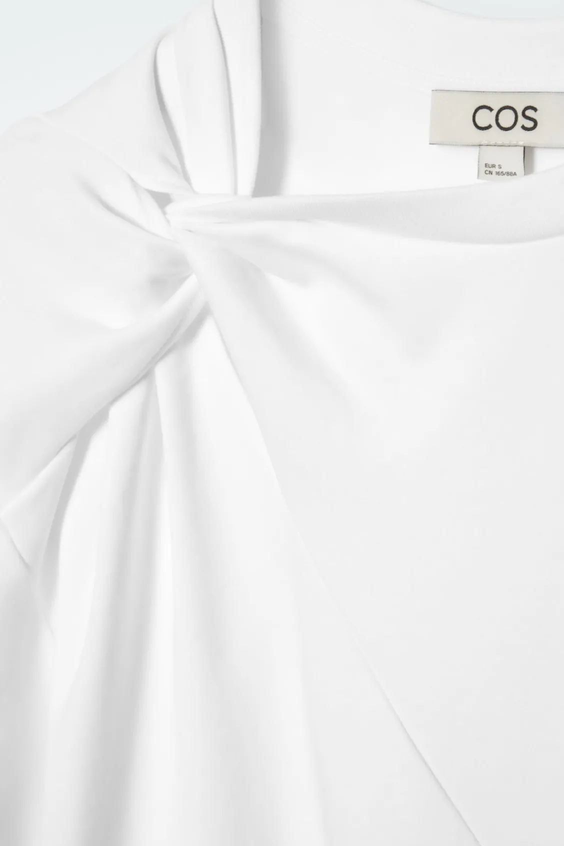 COS REGULAR TWIST-NECK T-SHIRT-Women Tops