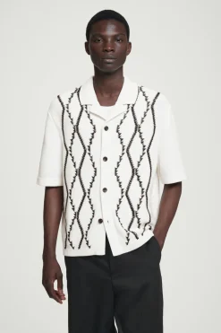 COS RELAXED ABSTRACT ARGYLE-KNIT SHIRT- Shirts | Sweaters & Cardigans