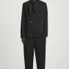 COS RELAXED BELTED WOOL-HOPSACK TAPERED TROUSERS- Suits & Tailoring | Pants