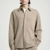 COS RELAXED BOILED-WOOL OVERSHIRT- Matching Sets | Shirts