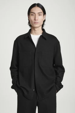 COS RELAXED BOILED-WOOL OVERSHIRT- Coats & Jackets | Shirts