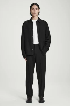 COS RELAXED BOILED-WOOL OVERSHIRT- Coats & Jackets | Shirts