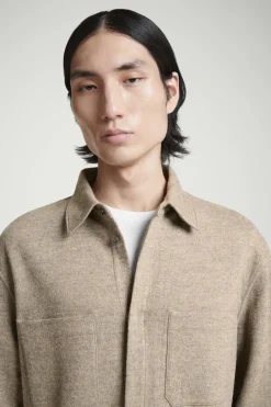 COS RELAXED BOILED-WOOL OVERSHIRT- Matching Sets | Shirts