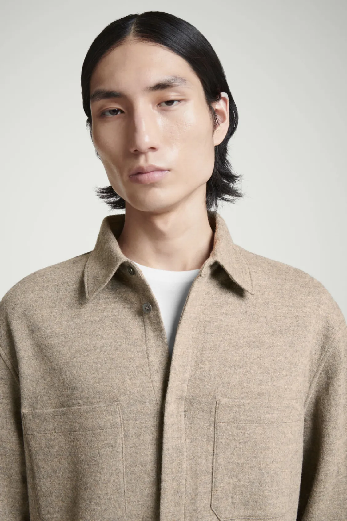 COS RELAXED BOILED-WOOL OVERSHIRT- Matching Sets | Shirts