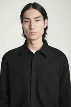 COS RELAXED BOILED-WOOL OVERSHIRT- Coats & Jackets | Shirts