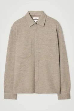 COS RELAXED BOILED-WOOL OVERSHIRT- Matching Sets | Shirts