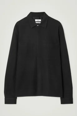 COS RELAXED BOILED-WOOL OVERSHIRT- Coats & Jackets | Shirts