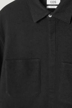 COS RELAXED BOILED-WOOL OVERSHIRT- Coats & Jackets | Shirts