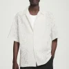 COS RELAXED BRODERIE-ANGLAISE COTTON SHIRT- Shirts