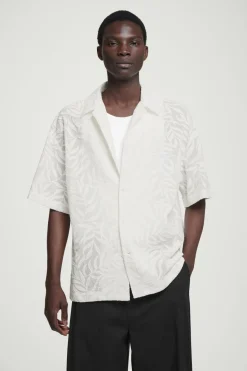 COS RELAXED BRODERIE-ANGLAISE COTTON SHIRT- Shirts