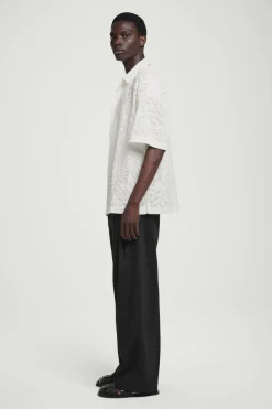 COS RELAXED BRODERIE-ANGLAISE COTTON SHIRT- Shirts